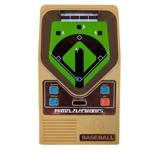 Vintage Mattel Electronics Baseball Handheld LED Game 1978 Hong Kong Battery Op